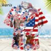 Gelbvieh In American Flag Tropical Flower Hawaiian Shirt 2 2