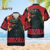 Godzilla Japanese Style Red And Black 2024 Hawaiian Shirt 2 2