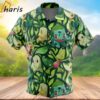 Grass Type Starters Pokemon Button Up Hawaiian Shirt 2 2