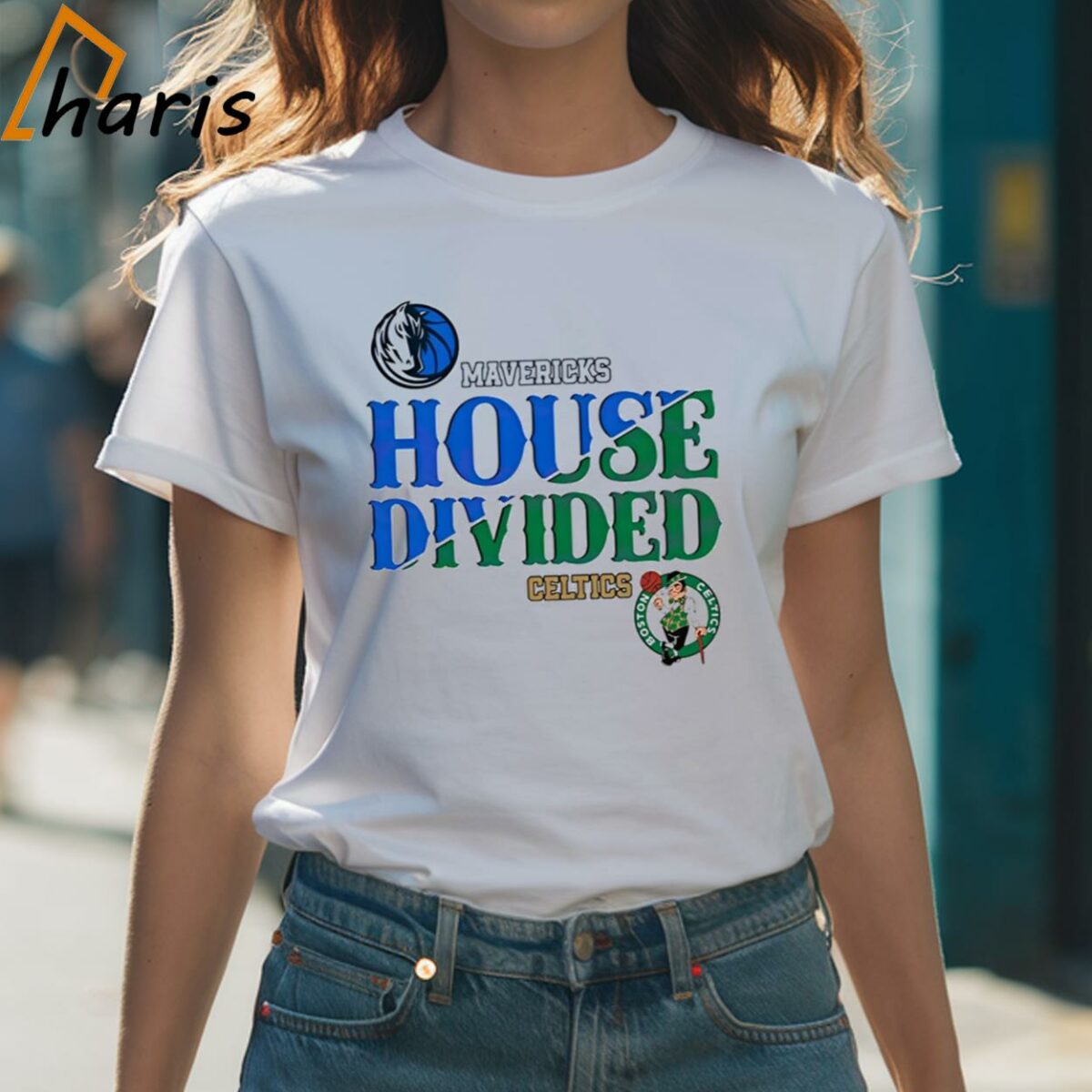 House Divided Boston Celtics vs Dallas Mavericks T Shirt 1 Shirt