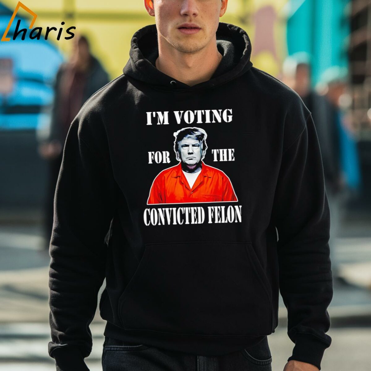 Im Voting For The Convicted Felon 2024 Trump Mugshot Shirt 3 hoodie