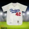 Jackie Robinson Brooklyn Dodgers Mitchell And Ness Authentic 1955 Home Jersey 1 1