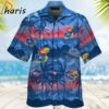 Kansas Jayhawks Short Sleeve Button Up Tropical Hawaiian Shirt 2 2