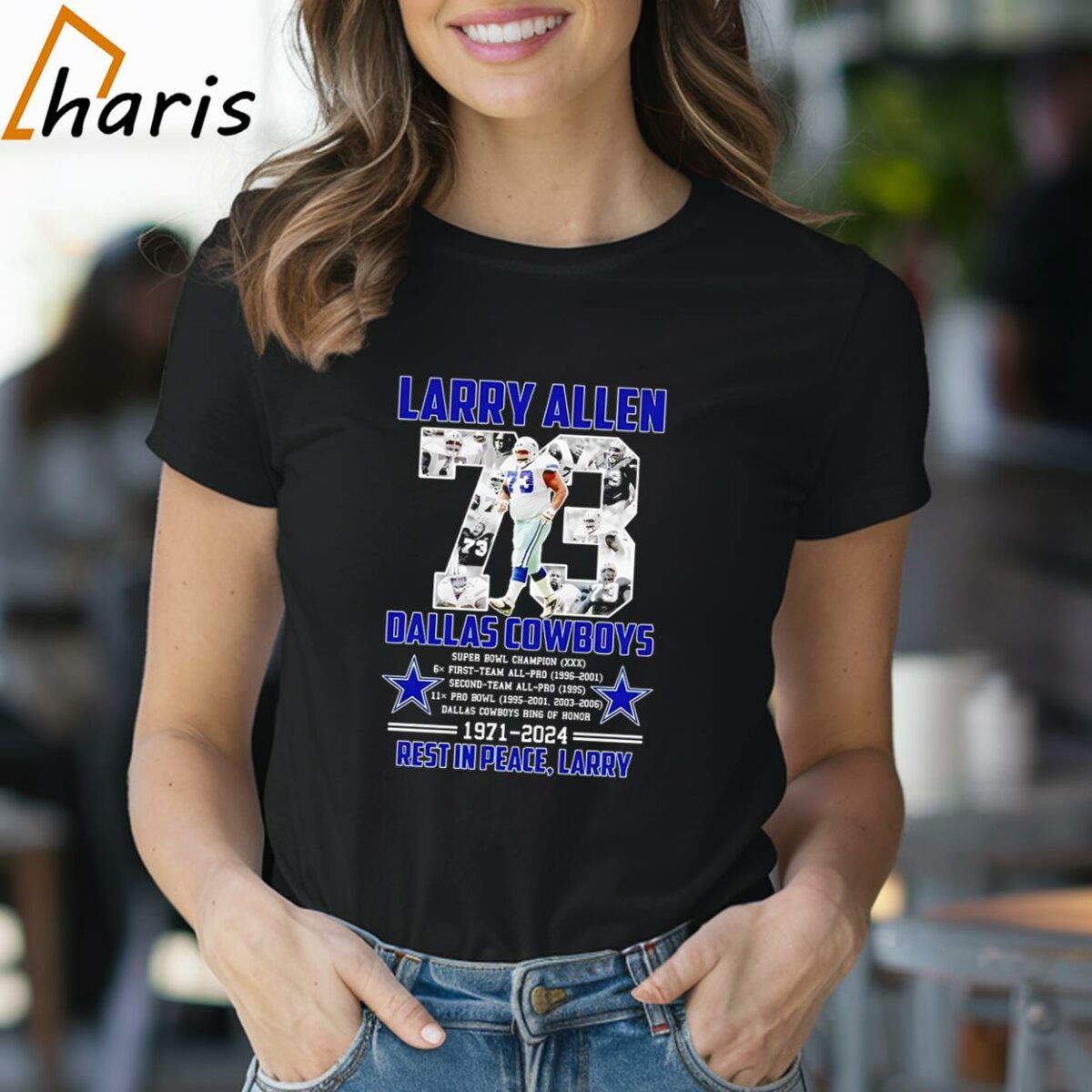 Larry Allen 73 Dallas Cowboys 1971 2024 Rest In Peace Larry shirt 1 Shirt