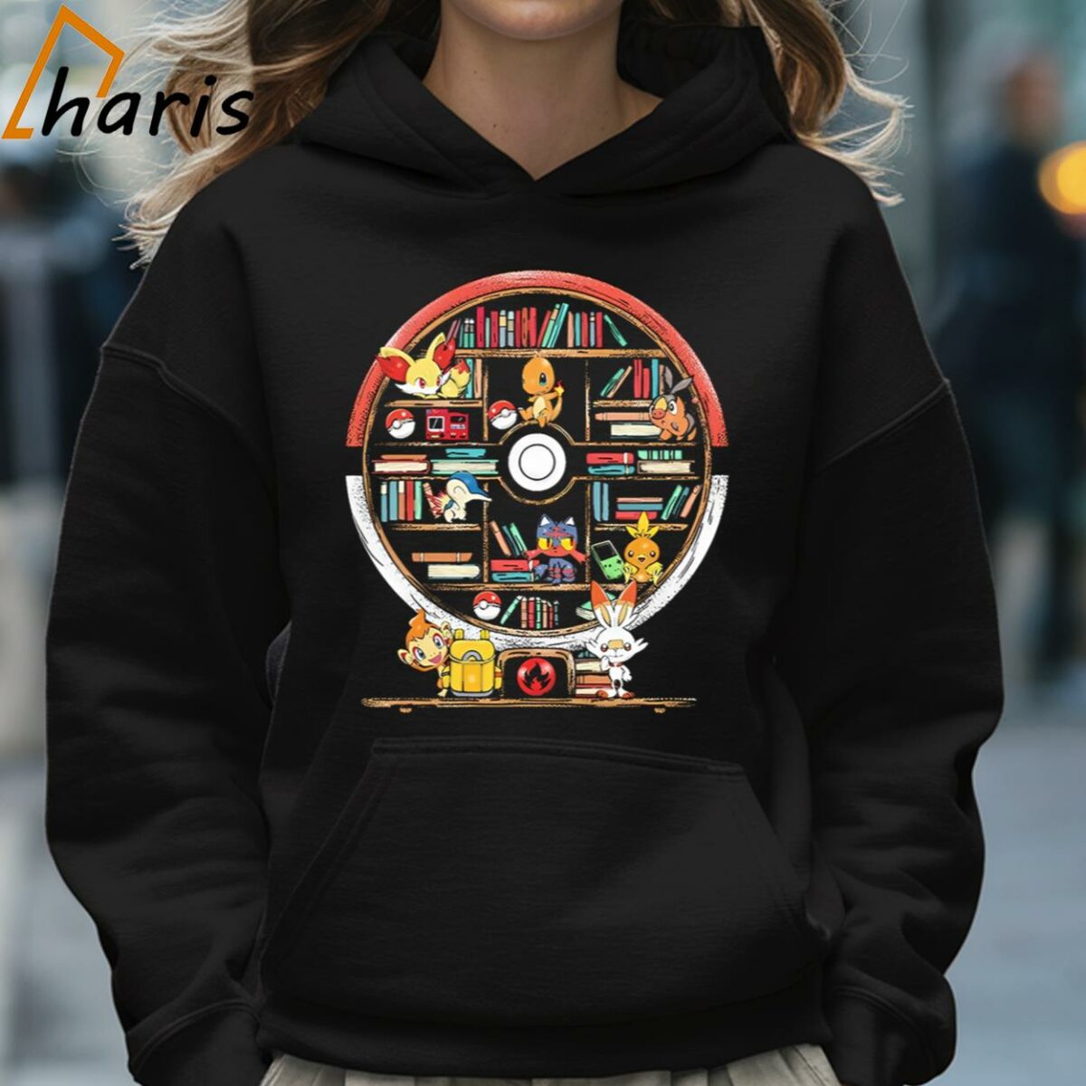 Library Fire Fire Type Pokmon Amongst The Books Shirt 5 Hoodie