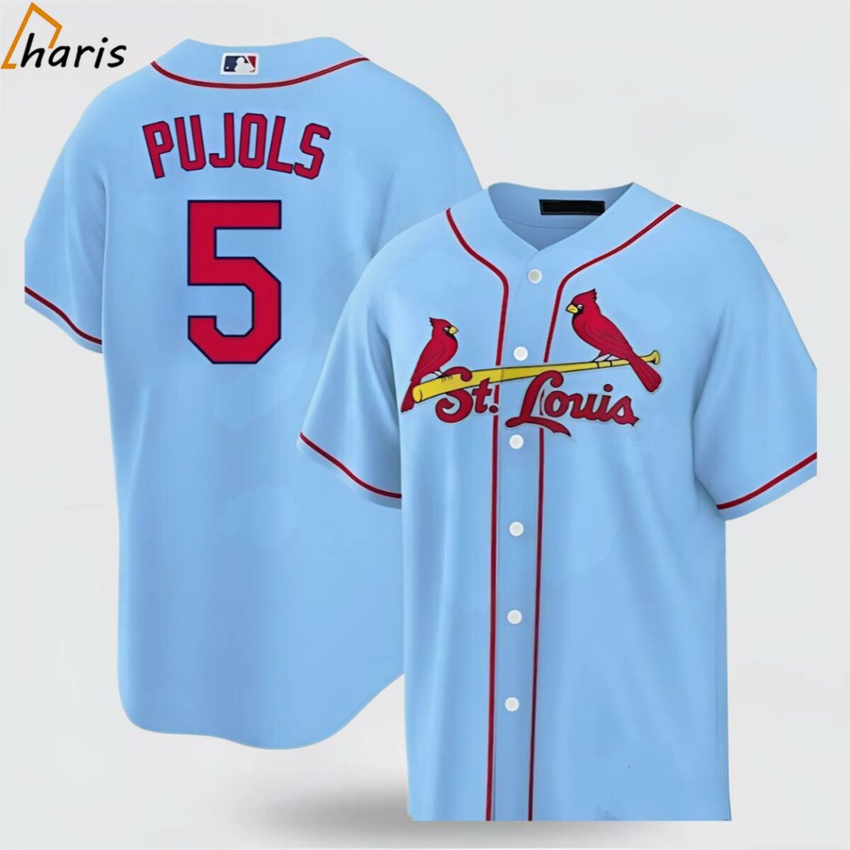 Light Blue Albert Pujols 5 St Louis Cardinals Baseball Jersey 1 jersey