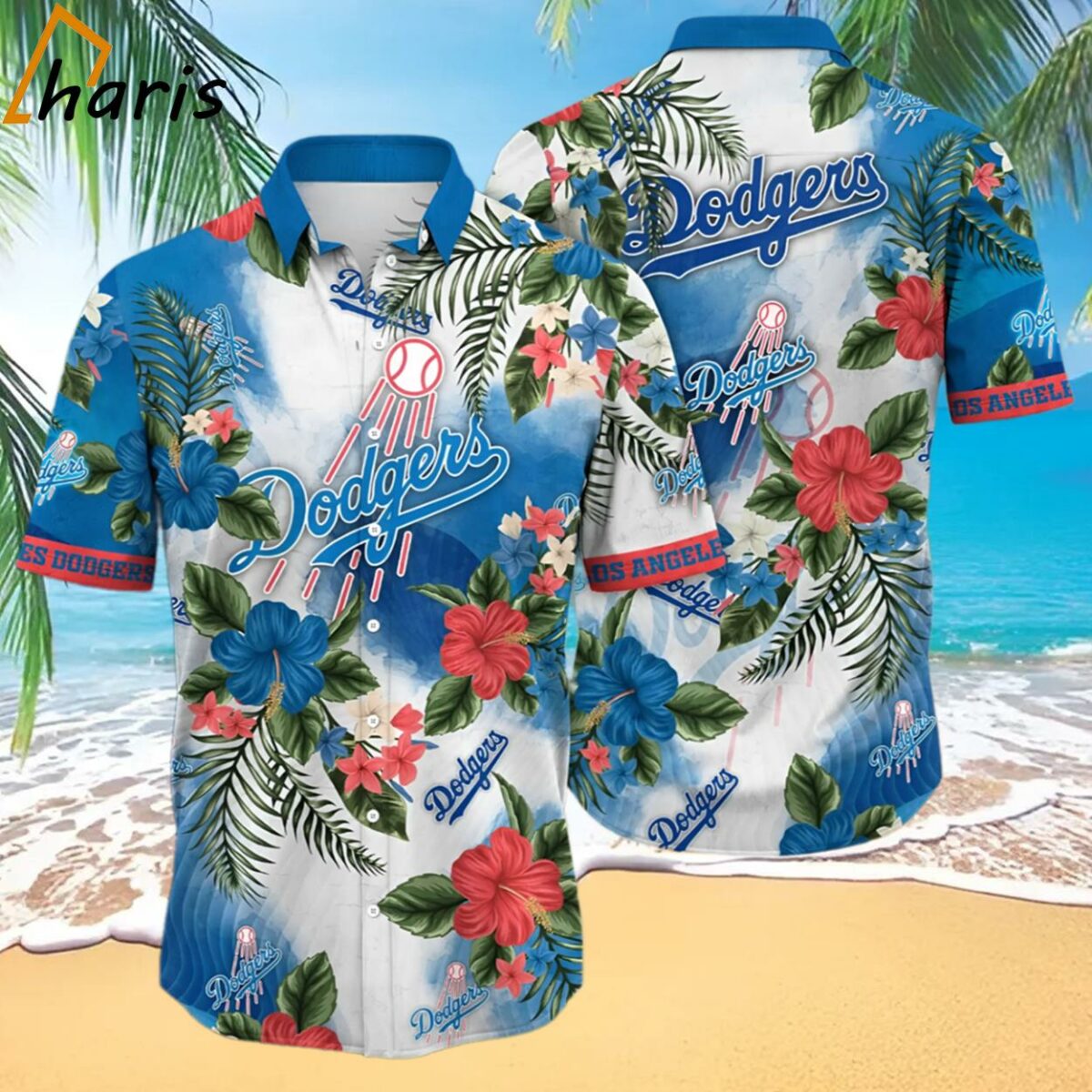 Los Angeles Dodgers MLB Hawaiian Shirt Ocean Wavestime Aloha Shirt 1 1