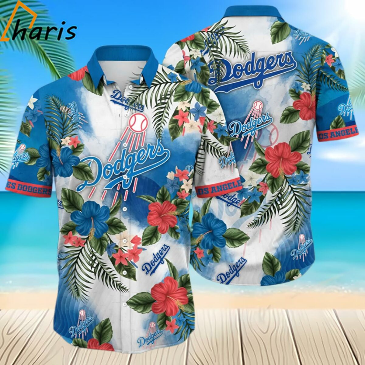 Los Angeles Dodgers MLB Hawaiian Shirt Ocean Wavestime Aloha Shirt 2 2