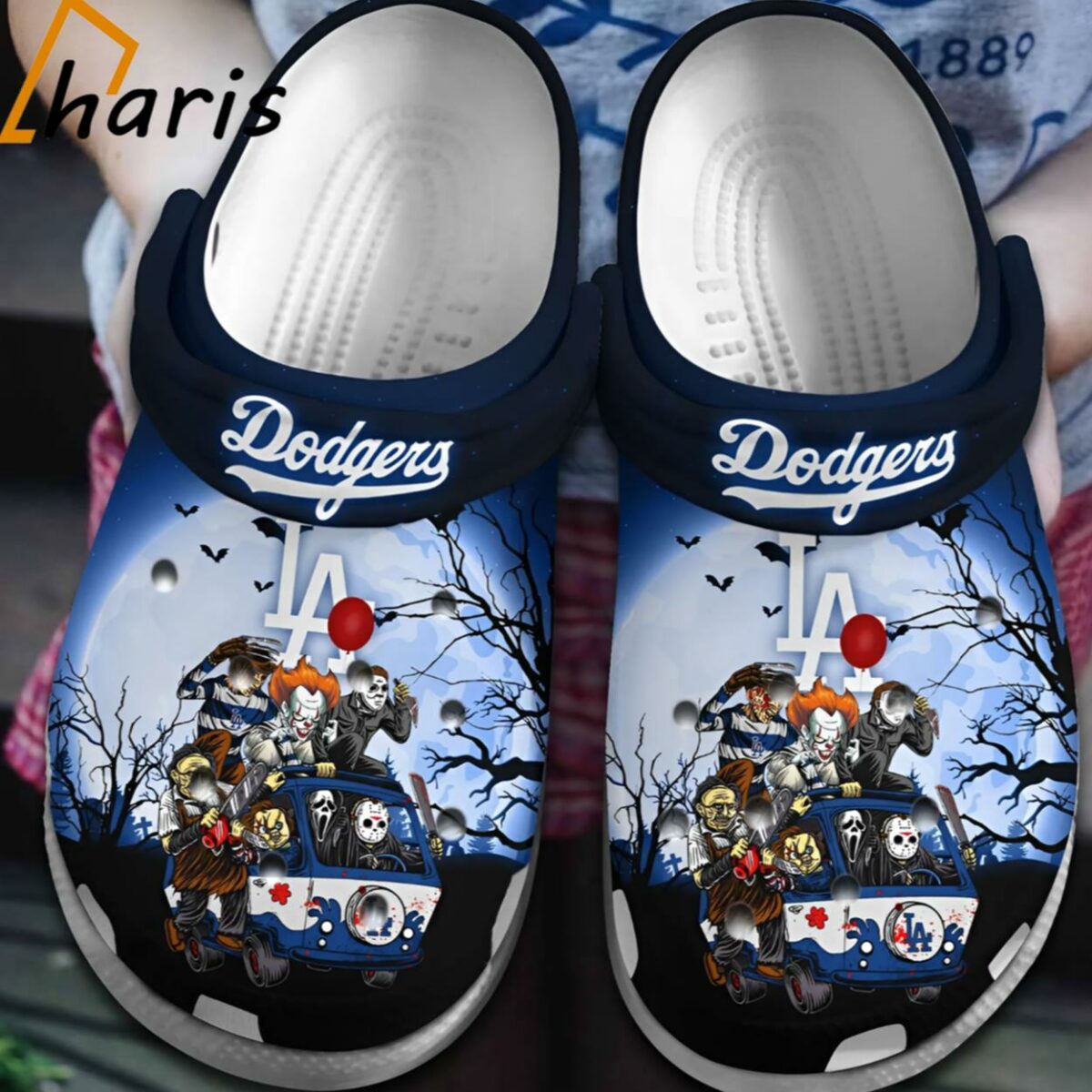 Los Angeles Dodgers Scary Movie Villains Clogs 1 jersey