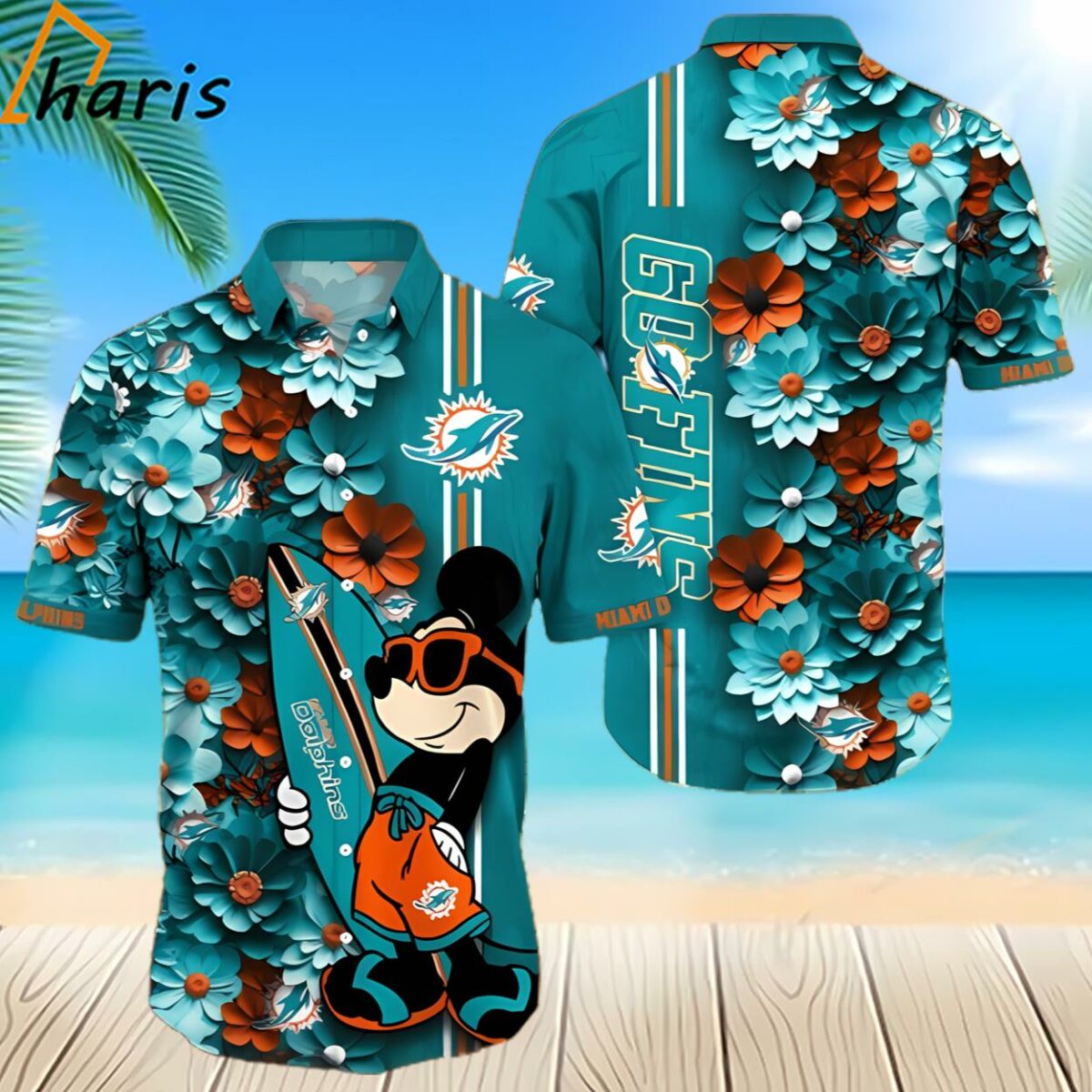 Mickey Miami Dolphins Shirt NFL Football Gift 2 2