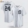 Miguel Cabrera 24 Detroit Tigers White Printed Baseball Jersey 1 jersey
