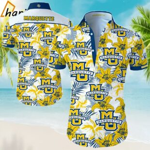 NCAA Marquette Golden Eagles Special Style Trendy Hawaiian Shirt 1 1