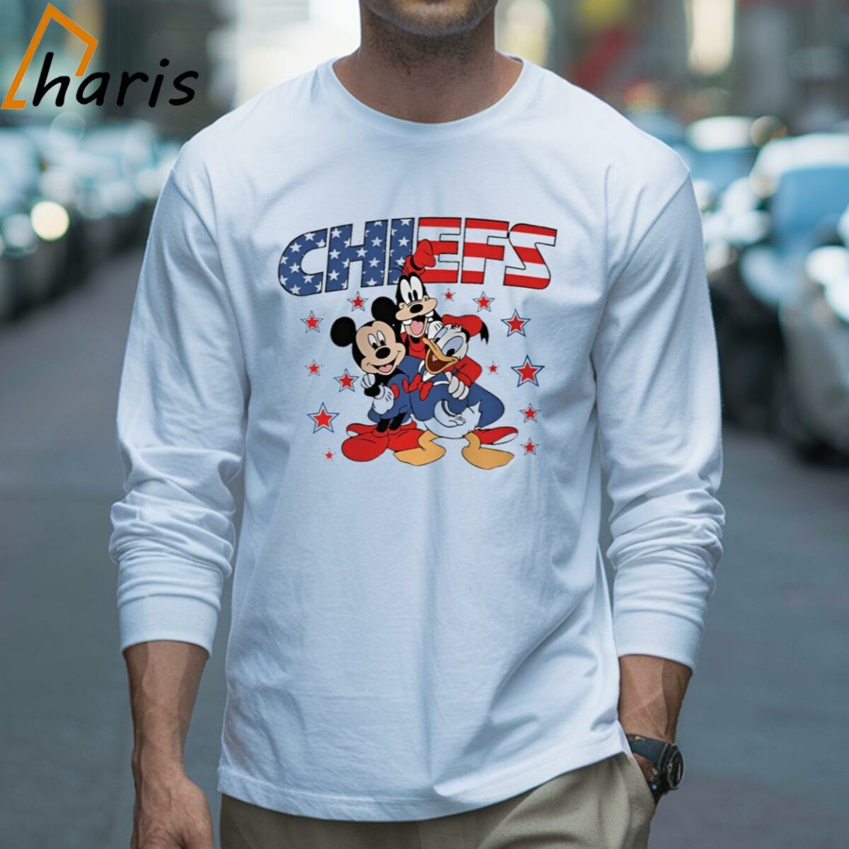 NFL Kansas City Chiefs Independence Day Proud of 4 July Mickey Friend T Shirt 3 Long sleeve shirt