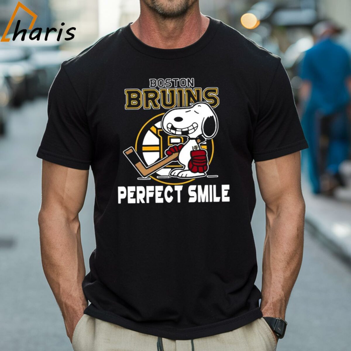 NHL Boston Bruins Snoopy Perfect Smile The Peanuts Movie Hockey T shirt 1 Shirt