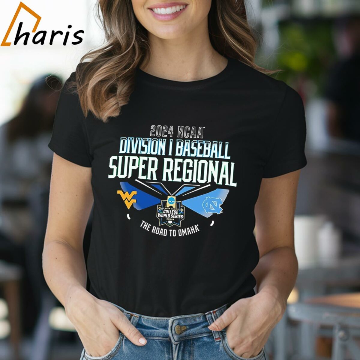 Ncaa Division I Baseball Super Regional West Virginia Vs Carolina 2024 The Road To Omaha Shirt 1 Shirt