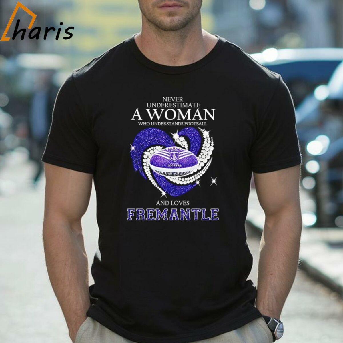 Never Underestimate A Woman Who Understands Football And Loves Fremantle Shirt 2 Shirt