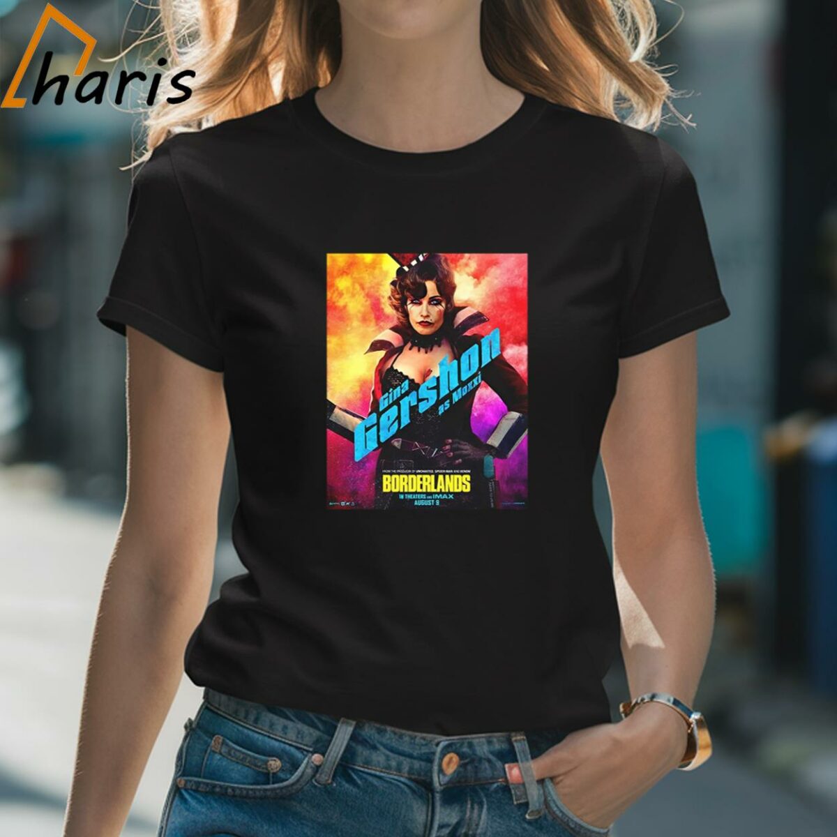 New Character Moxxi Posters For Borderlands Releasing In Theaters And IMAX On August 9 Unisex T Shirt 2 Shirt