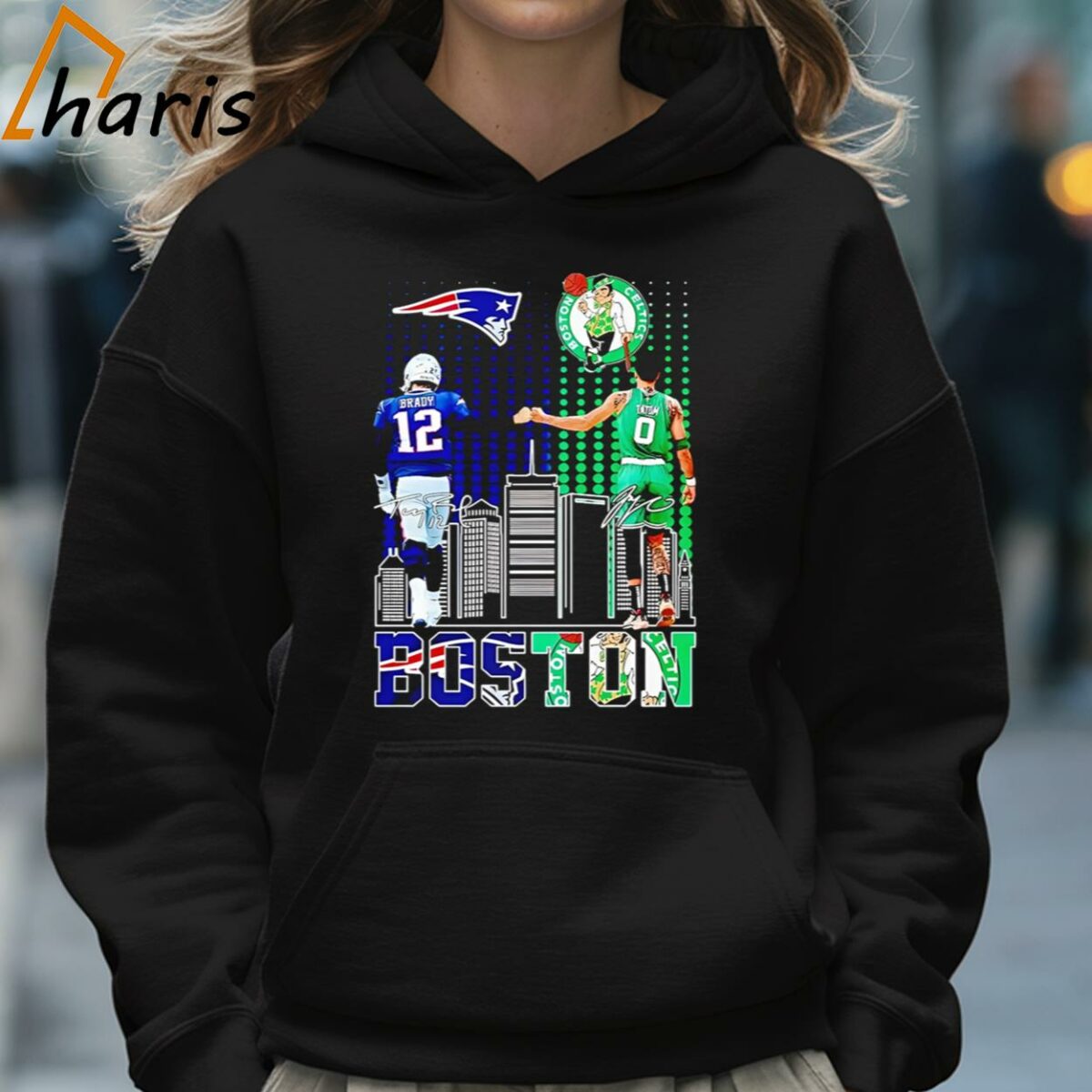 New England Patriots Tom Brady Legend Boston Celtics Jayson Tatum Shirt 5 Hoodie