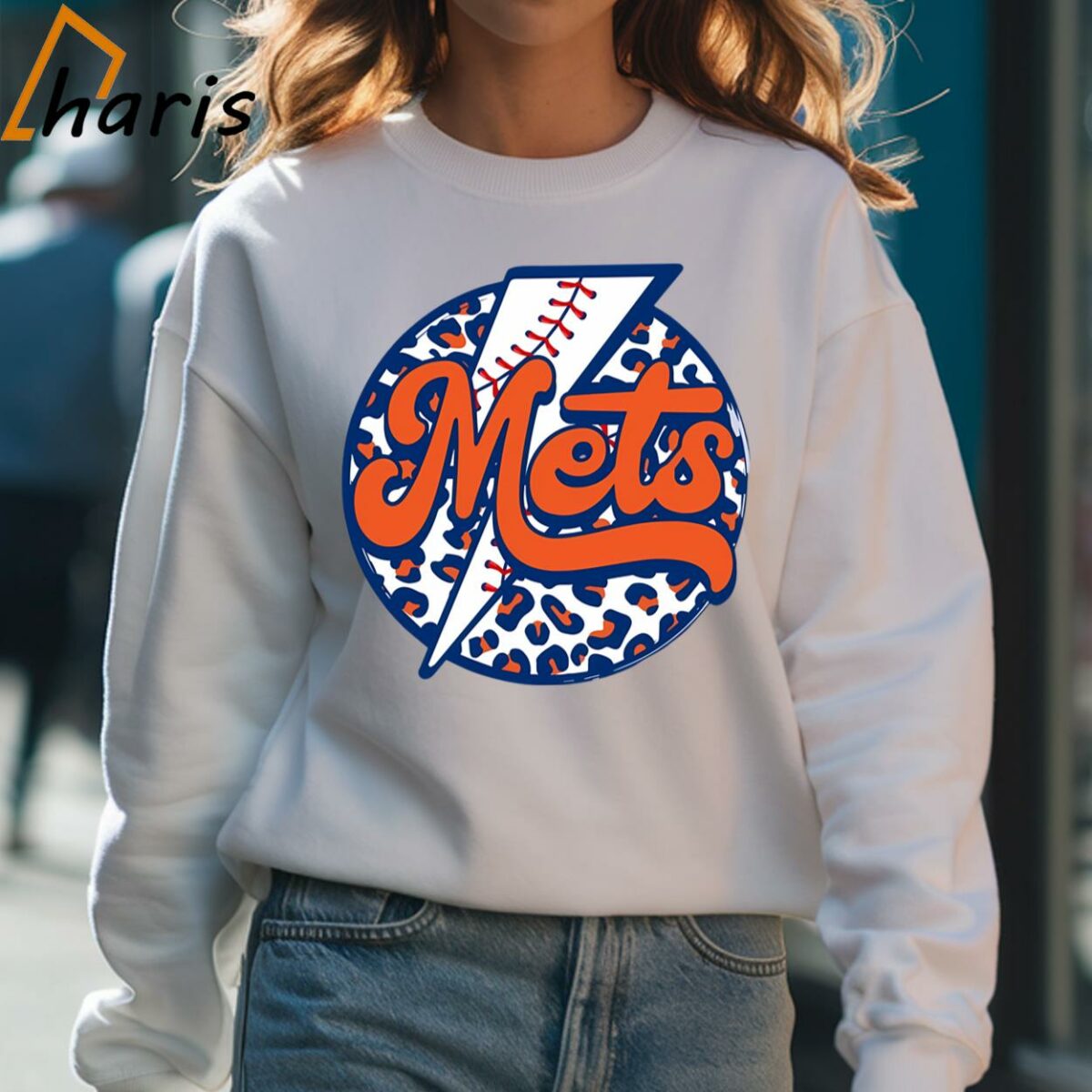 New York Mets Leopard Baseball Shirt 4 Sweatshirt