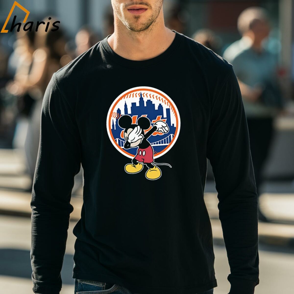 New York Mets MLB Baseball Dabbing Mickey Disney Shirt 4 long sleeve shirt