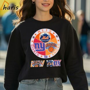 New York Mets New York Knicks New York Giants New York City Logo Shirt 3 sweatshirt