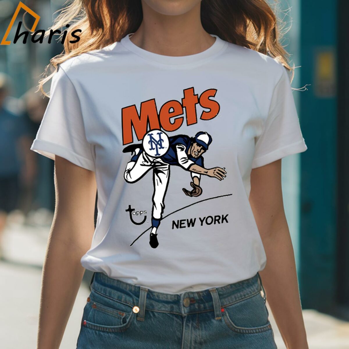 New York Mets X Topps Retro Baseball Shirt 1 Shirt