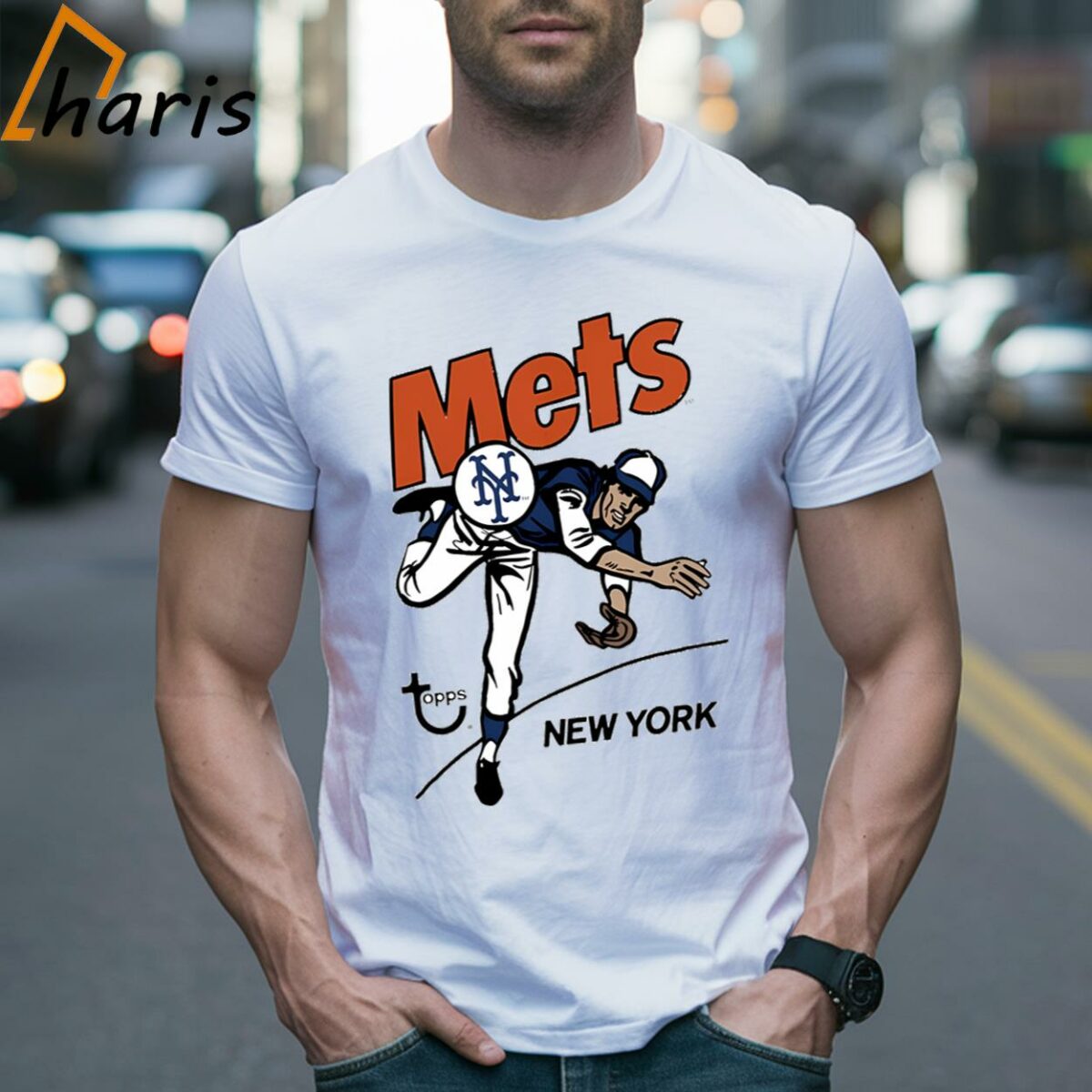 New York Mets X Topps Retro Baseball Shirt 2 Shirt