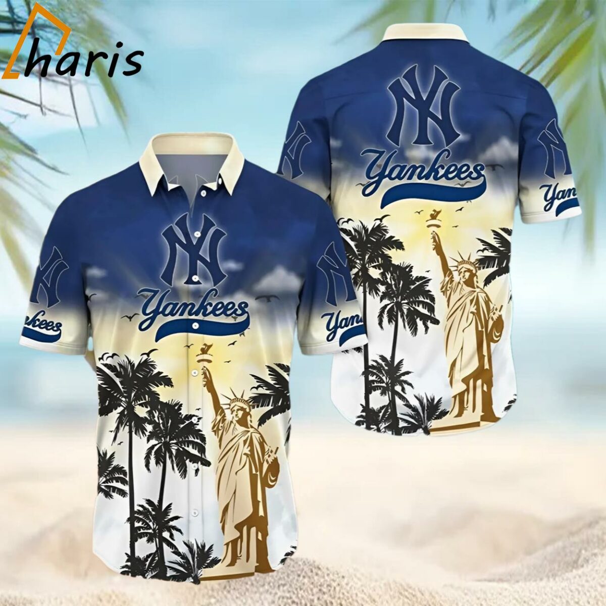 New York Yankees MLB Flower Hawaiian Shirt 1 1