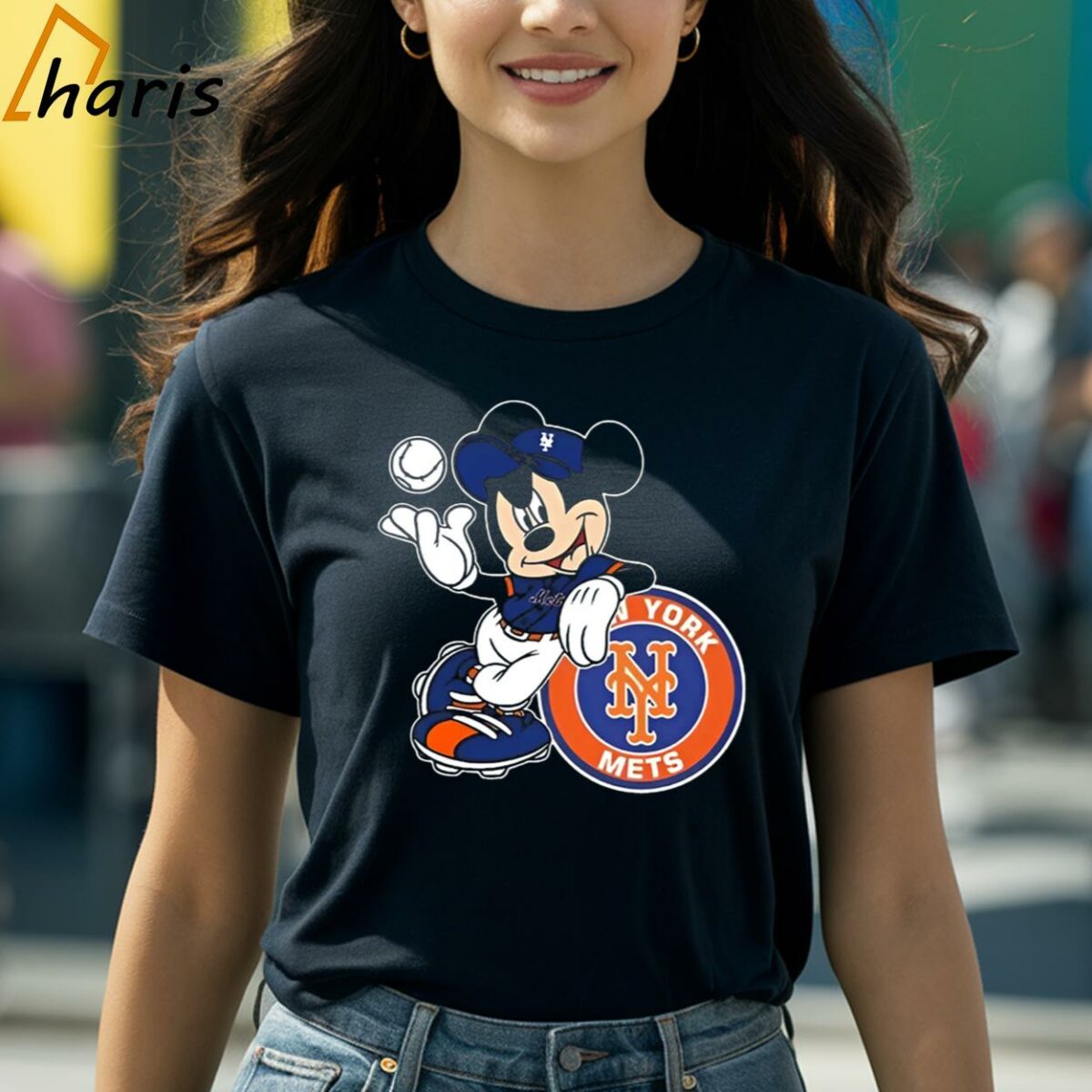 Nice Mickey Mouse Hat New York Mets Baseball Shirt 2 Shirt