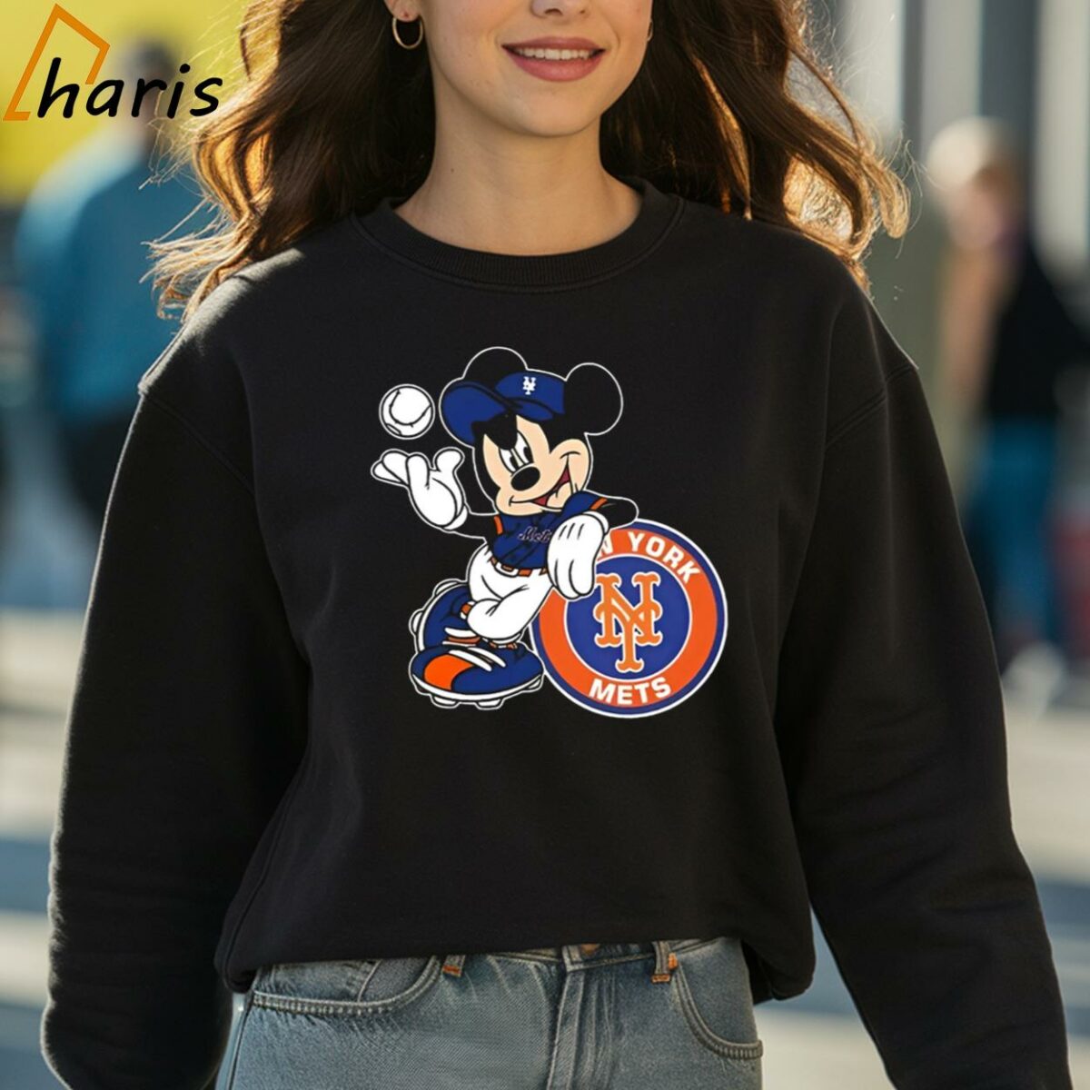Nice Mickey Mouse Hat New York Mets Baseball Shirt 3 sweatshirt