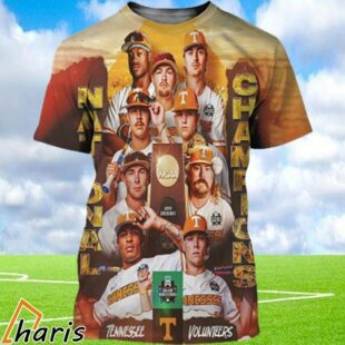 Official The Tennessee Volunteers Champions NCAA Baseball 2024 The National Champions T Shirt 1 1
