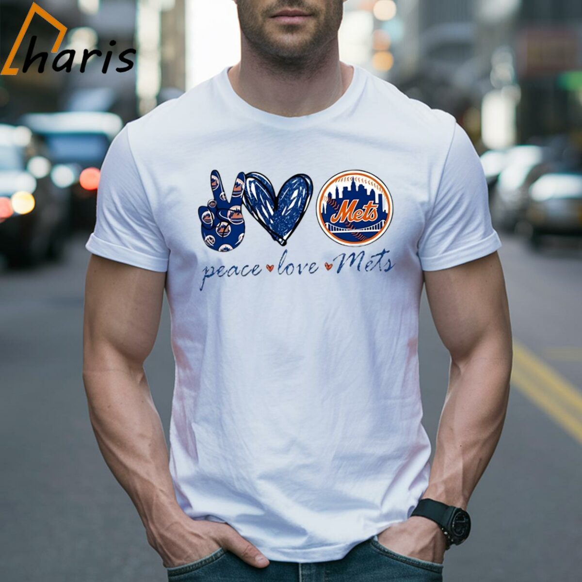 Peace Love New York Mets Logo Shirt 2 Shirt