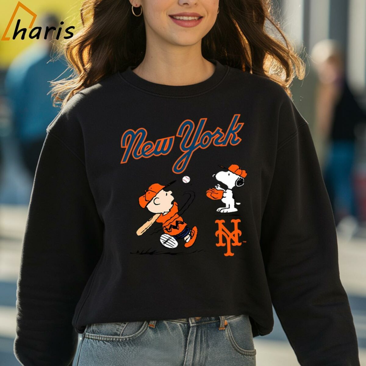 Peanuts Charlie Brown And Snoopy Playing Baseball New York Mets T shirt 3 sweatshirt