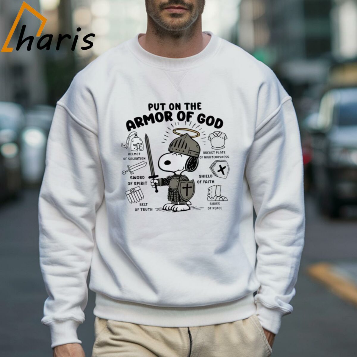 Put On The Armor Of God Snoopy Shirt 3 Sweatshirt