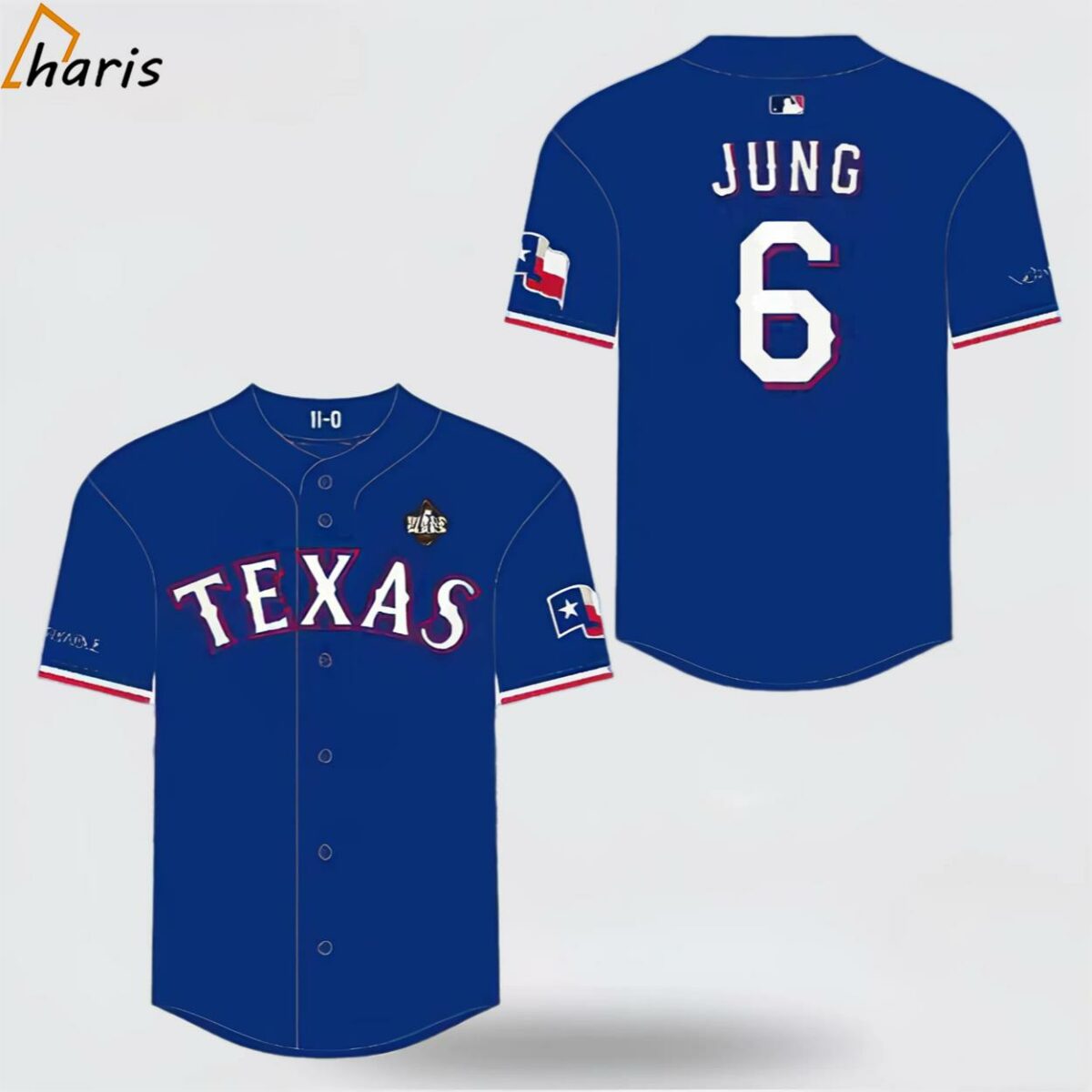 Rangers Josh Jung Replica Postseason Jersey 2024 Giveaway 1 1