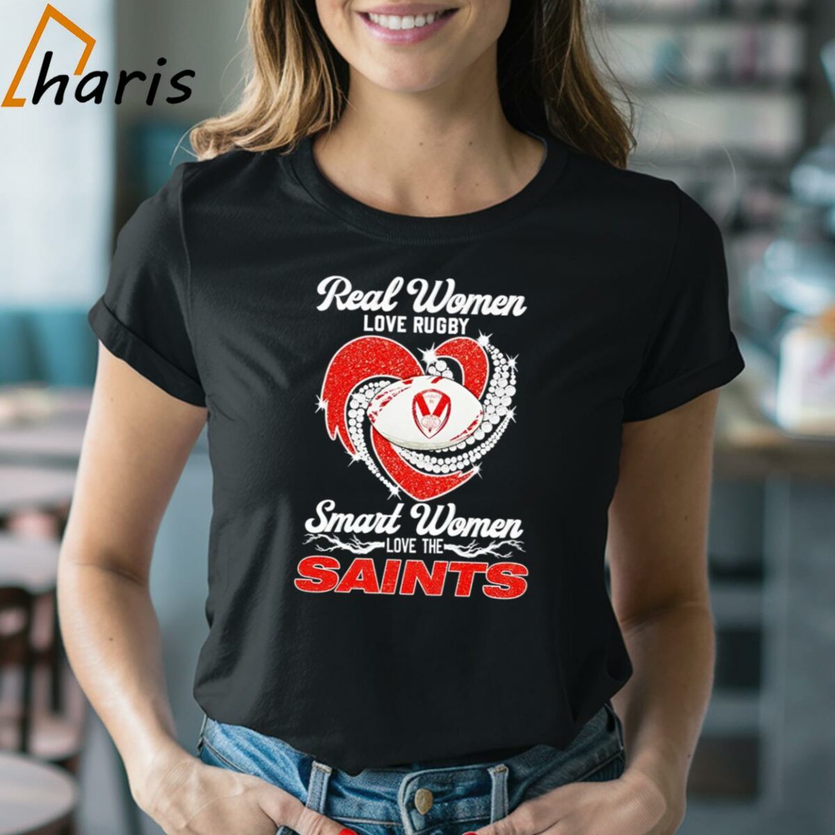 Real Women Love Rugby Smart Women Love The Saints Shirt 2 Shirt