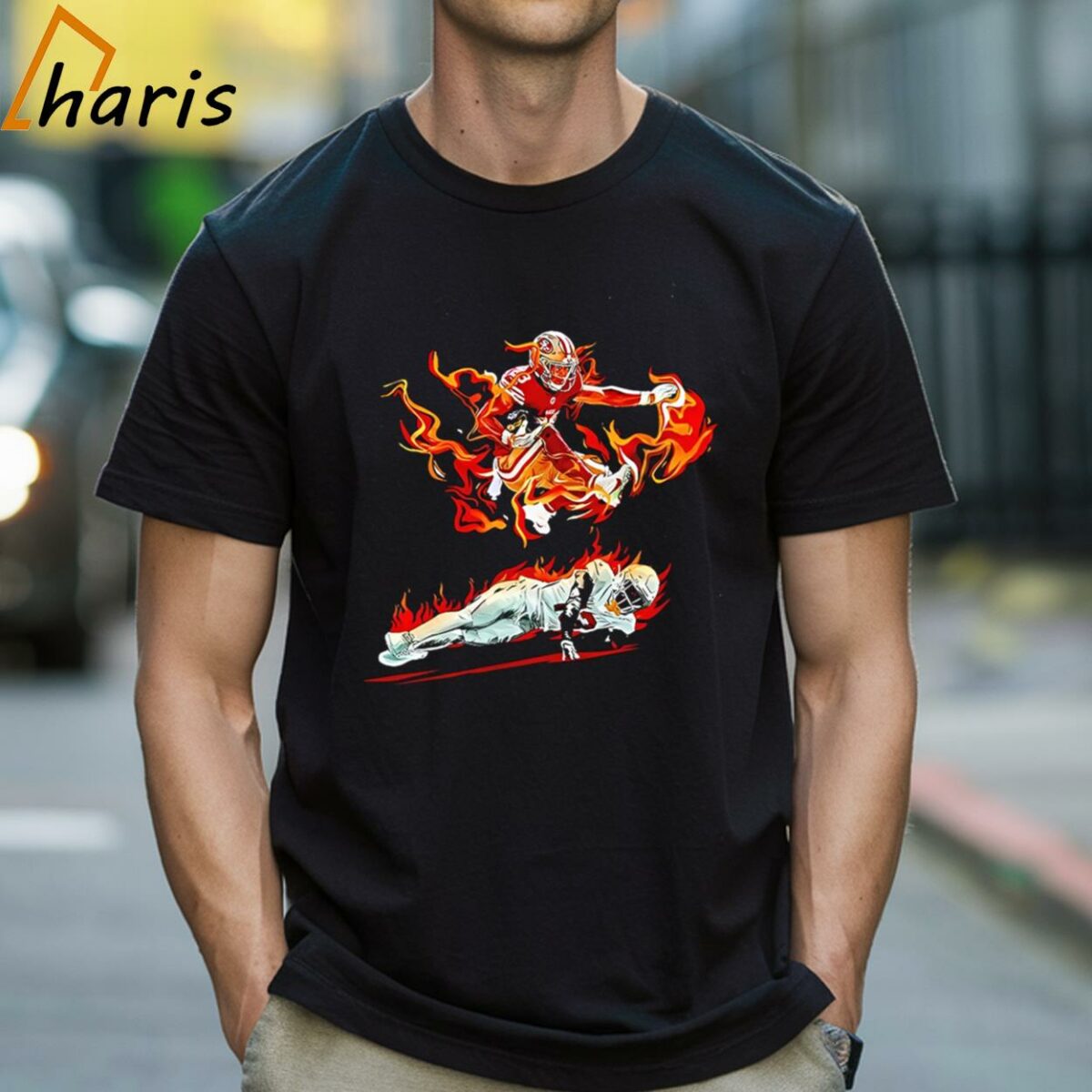 San Francisco 49ers Christian Mccaffrey Air Cmc Burning Shirt 1 Shirt