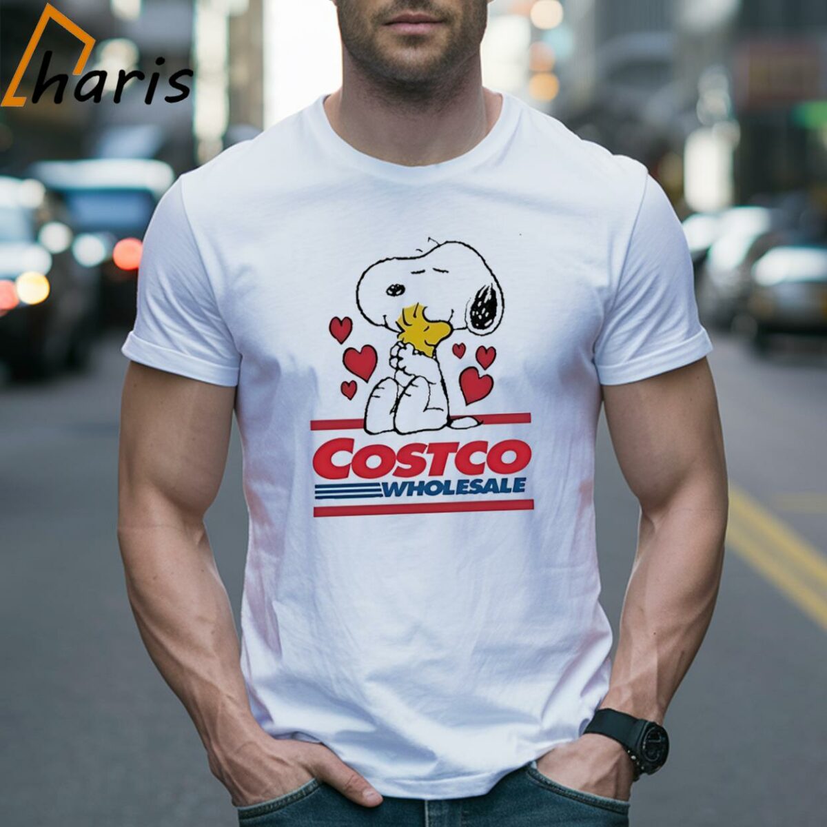 Snoopy And Woodstock Loves Costco Wholesale Logo T shirt 2 Shirt