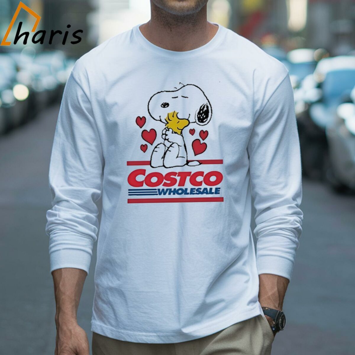 Snoopy And Woodstock Loves Costco Wholesale Logo T shirt 3 Long sleeve shirt