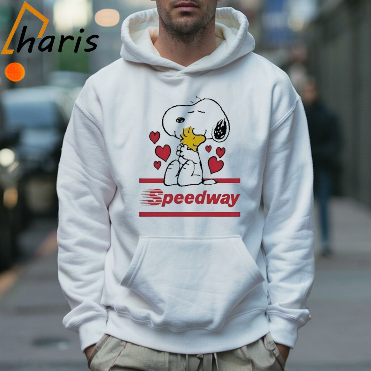 Snoopy And Woodstock Loves Speedway Logo T shirt 5 Hoodie