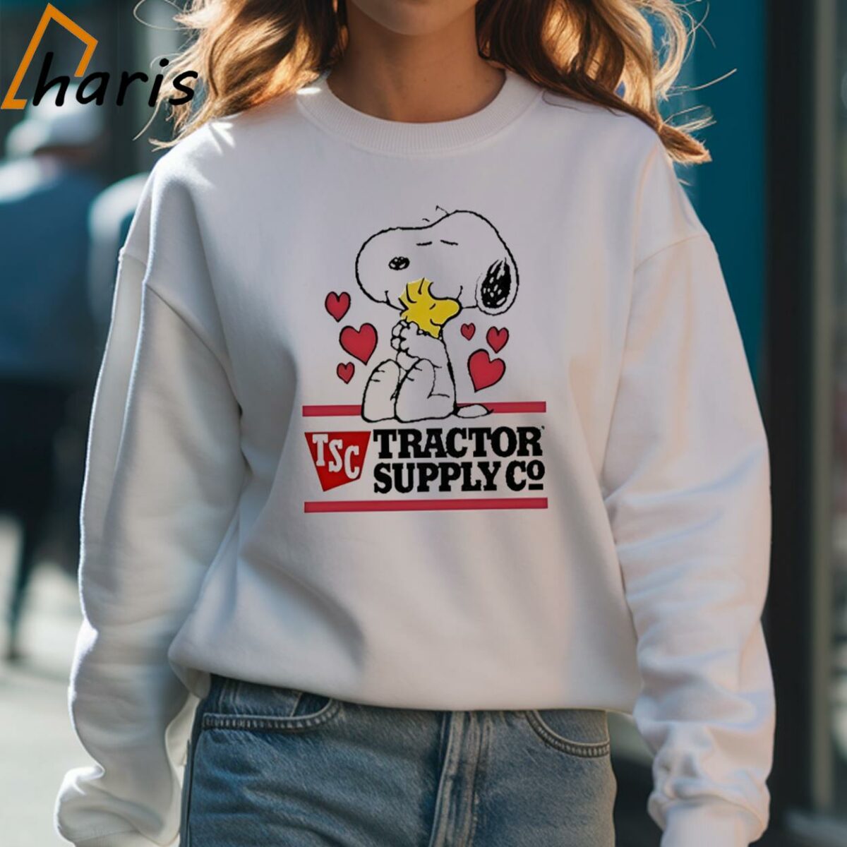 Snoopy And Woodstock Loves Tractor Supply Logo T shirt 4 Sweatshirt