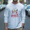 Snoopy And Woodstock Loves Wendys Logo T shirt 3 Long sleeve shirt