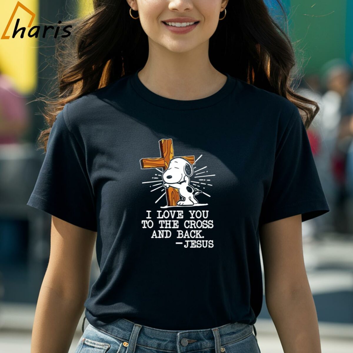 Snoopy I Love You To The Cross And Back Jesus Shirt 2 Shirt
