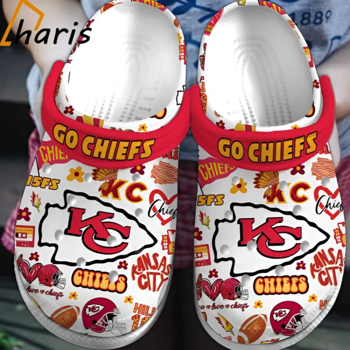Soft And Durable Go Chiefs Clogs For Kids And Adults 1 jersey