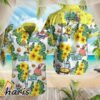 Spongebob Tropical Flower And Leaves Hawaiian Shirt 1 1