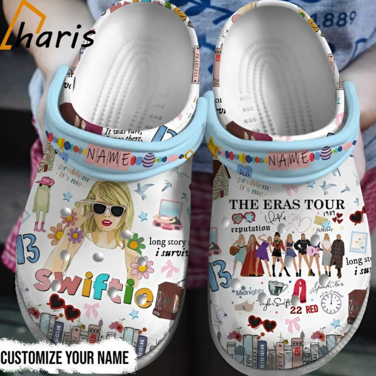 Stylish Comfortable Swiftie The Eras Tour Custom Clogs 1 jersey