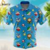 Super Mario Items Pattern Button Up Hawaiian Shirt 1 1