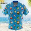 Super Mario Items Pattern Button Up Hawaiian Shirt 2 2