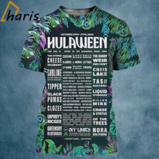 Suwannee Hulaween Poster At Spirit Of The Suwannee Music Park 3D Shirt 1 1