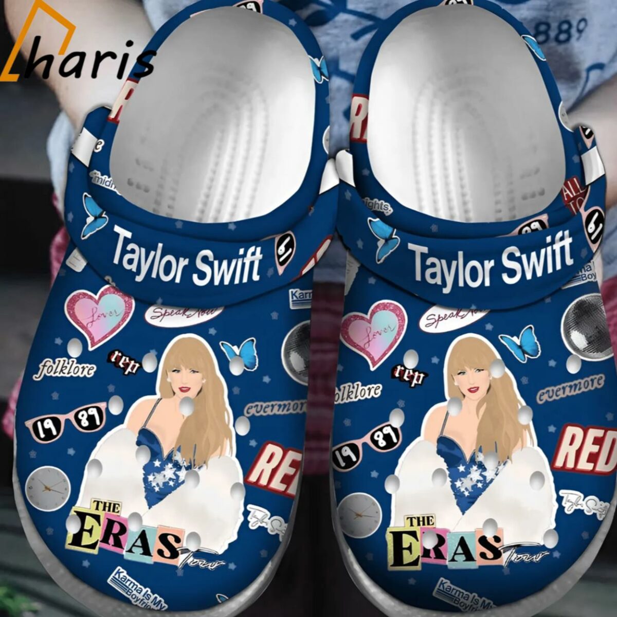Taylor Swift White Stylish And Fashionable Clogs For Fans 1 jersey
